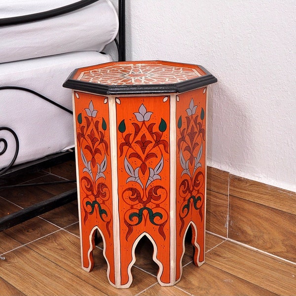 Amira Arabesque Moroccan End Table/Nightstand(Labor Day Sale) by Mediterranean Imports