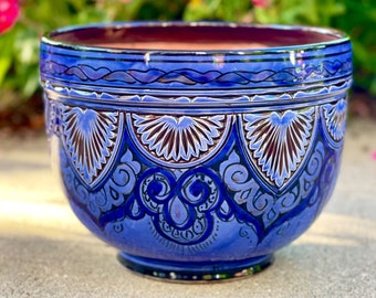 Top Seller! AMIRA Handcrafted Mediterranean Decorative  Planter 10.5 Inch (Morocco) Labor day sale