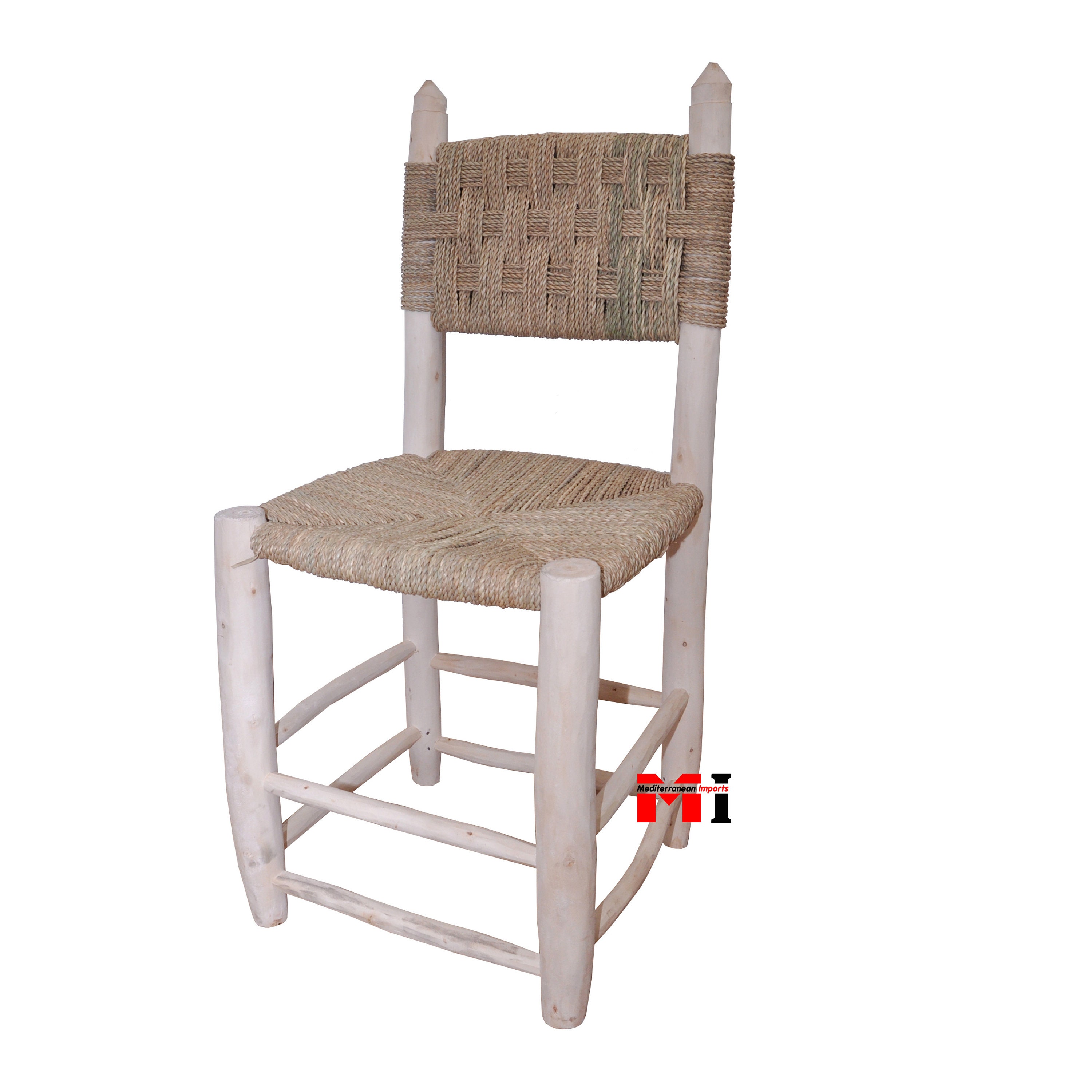 Natural Elements Rattan & Wood Tropical Island Dining Chair