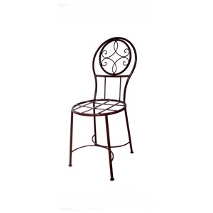 Authentic Moroccan Heavy Wrought Iron Chairs - Set of Two
