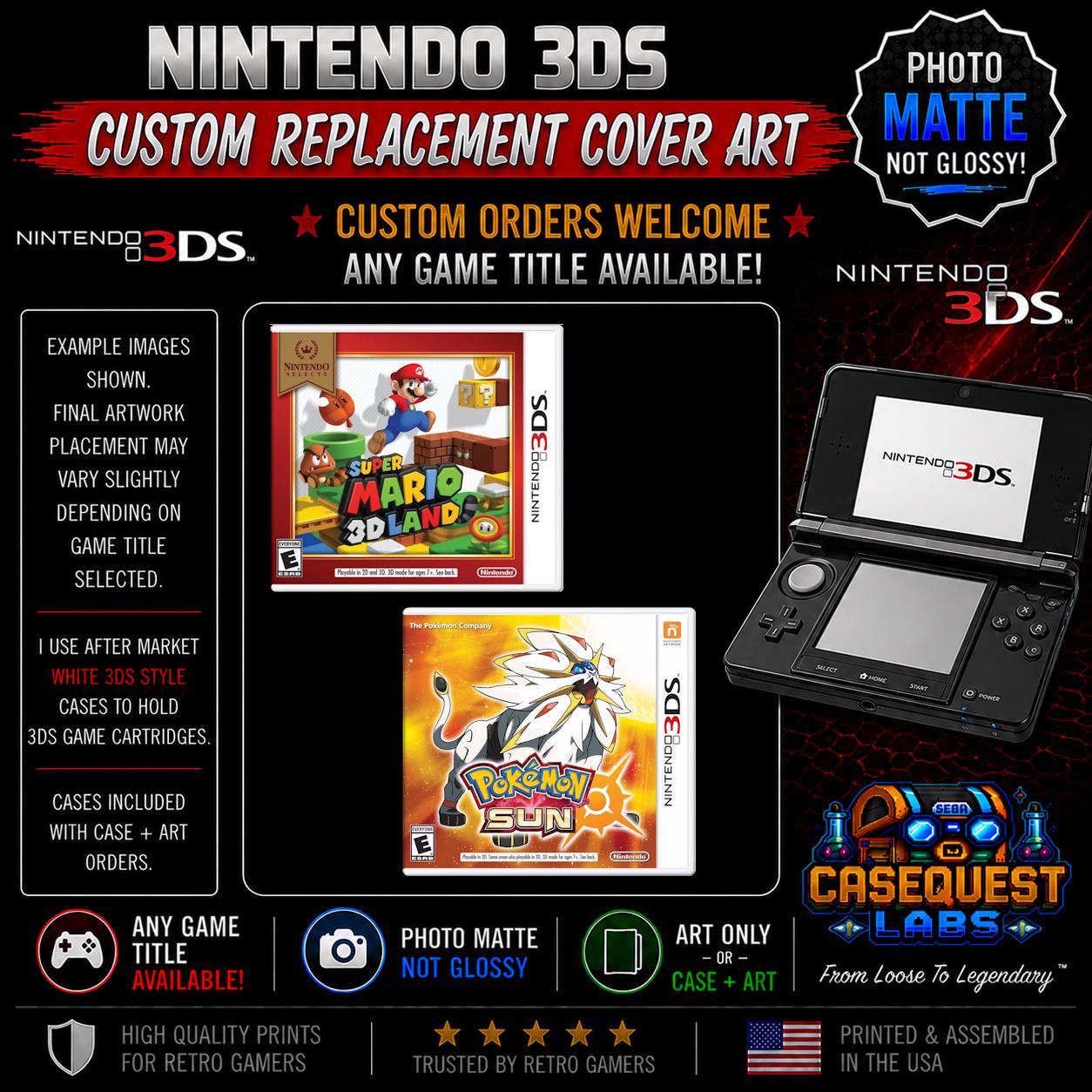 Nintendo 3ds Cover Art - Etsy