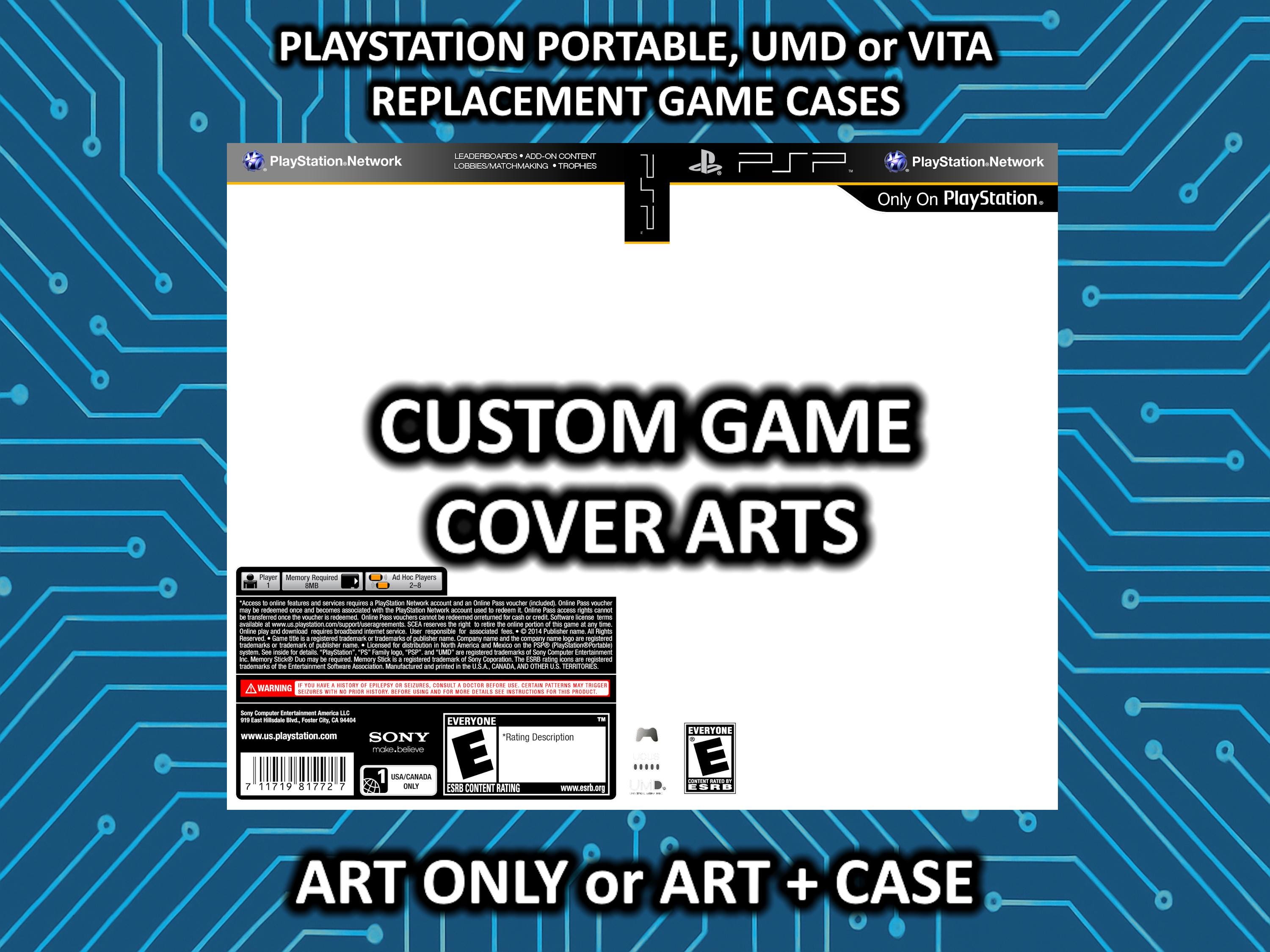SONY Playstation Portable PSP or VITA Custom Replacement