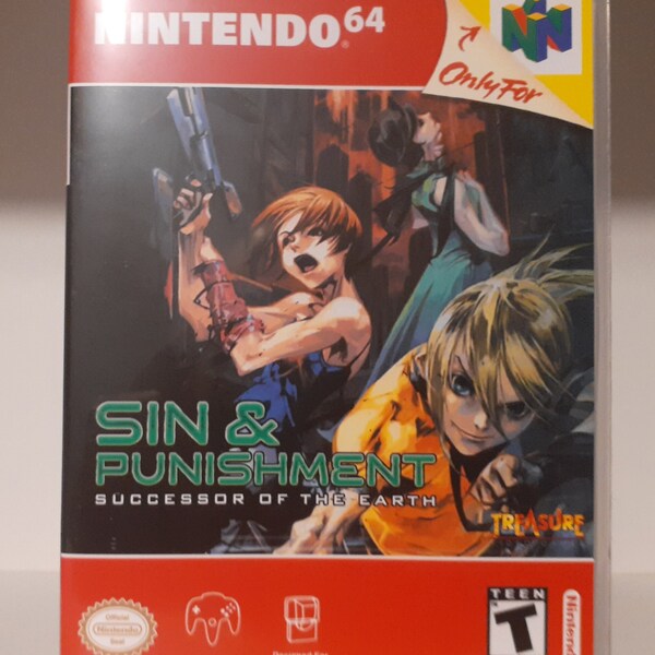 Sin & Punishment NINTENDO 64 N64 Custom Game Case English Style USA Case Design **Exclusive**!