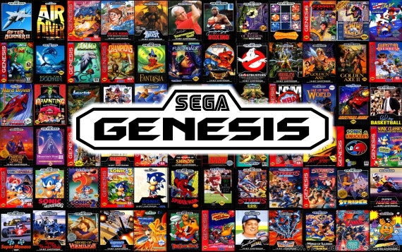SEGA GENESIS or MEGADRIVE Custom Replacement Game Storage Case and Art,  100's of Game Covers Available 