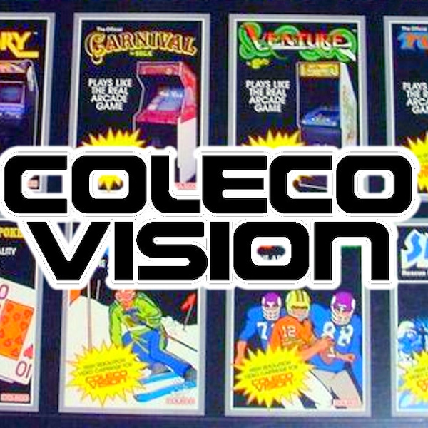 COLECOVISION Custom Replacement Game Storage Case and Art, 100's of Game Covers Available!!