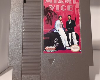 MIAMI VICE Nintendo NES Custom Video Game Cartridge Shell Parody Fantasy Item!