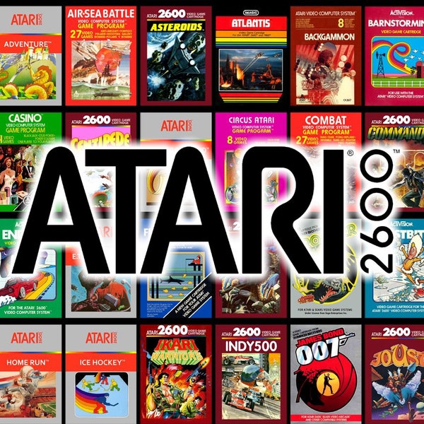 ATARI 2600 VCS Custom Replacement Game Storage Case and Art, 100's of Game Covers Available!!