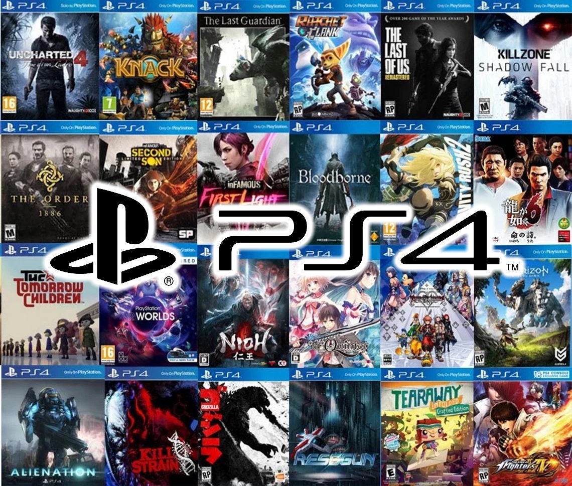 SONY PLAYSTATION 4 PS4 Custom Replacement Game Storage Case and Art, 100's of Game Covers Available!!