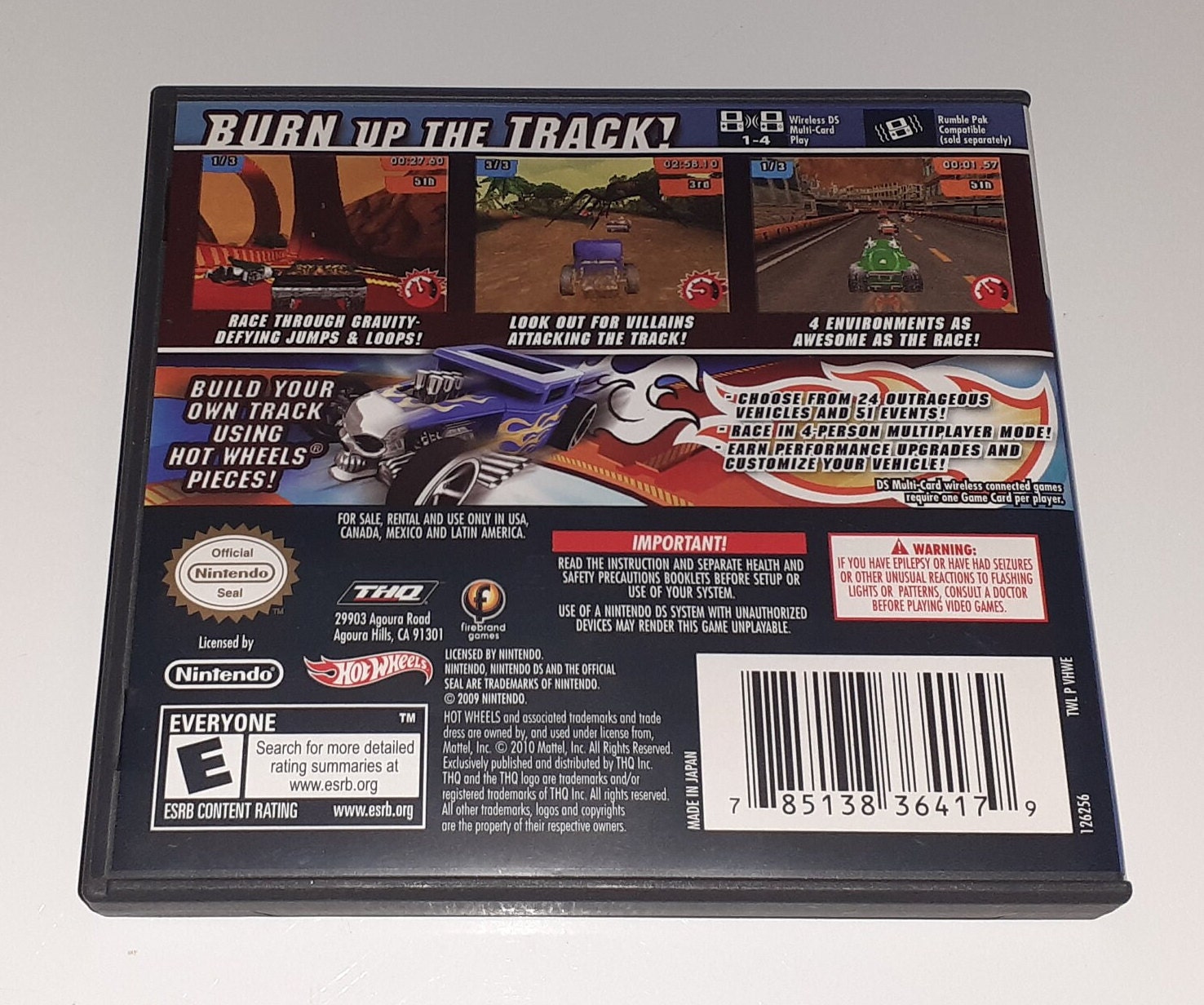 Ds Track Hot Wheels Track Attack Nintendo DS ORIGINAL Case + Manual, No Game ...