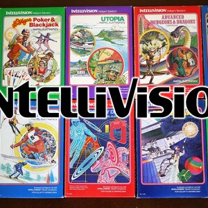 INTELLIVISION カスタム交換用ゲーム ストレージ ケースとアート、100 種類以上のゲーム カバーをご用意!!