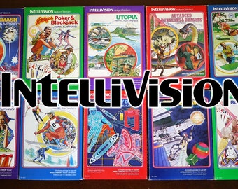 INTELLIVISION Custom Replacement Game Storage Case and Art, 100's of Game Covers Available!!