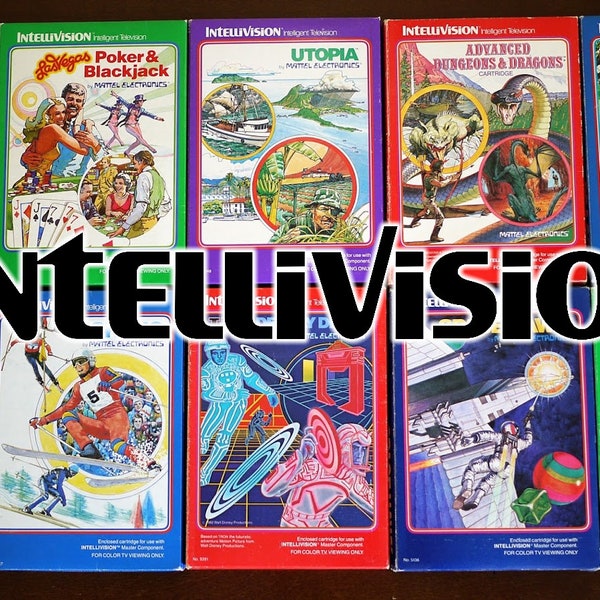 INTELLIVISION Custom Replacement Game Storage Case and Art, 100's of Game Covers Available!!