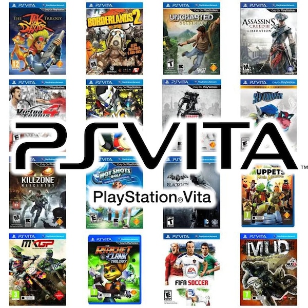 SONY Playstation Vita Custom Replacement Game Storage Case and Art, 100's of Game Covers Available!!