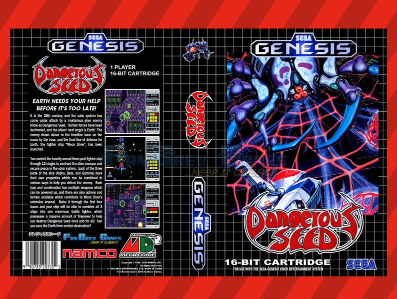 SPECIAL ORDER Dangerous Seed Unreleased Sega Genesis SHOOTER Fantastic Game!
