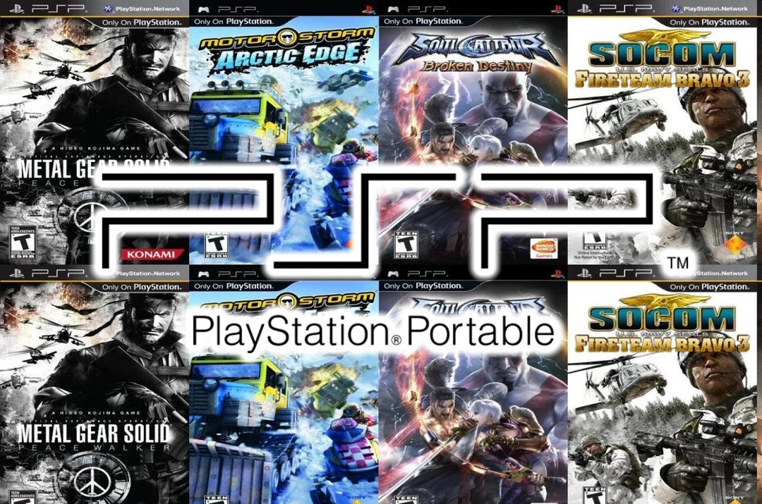 SONY Playstation Portable PSP Custom Replacement Game Storage Case and Art, 100's of Game Covers