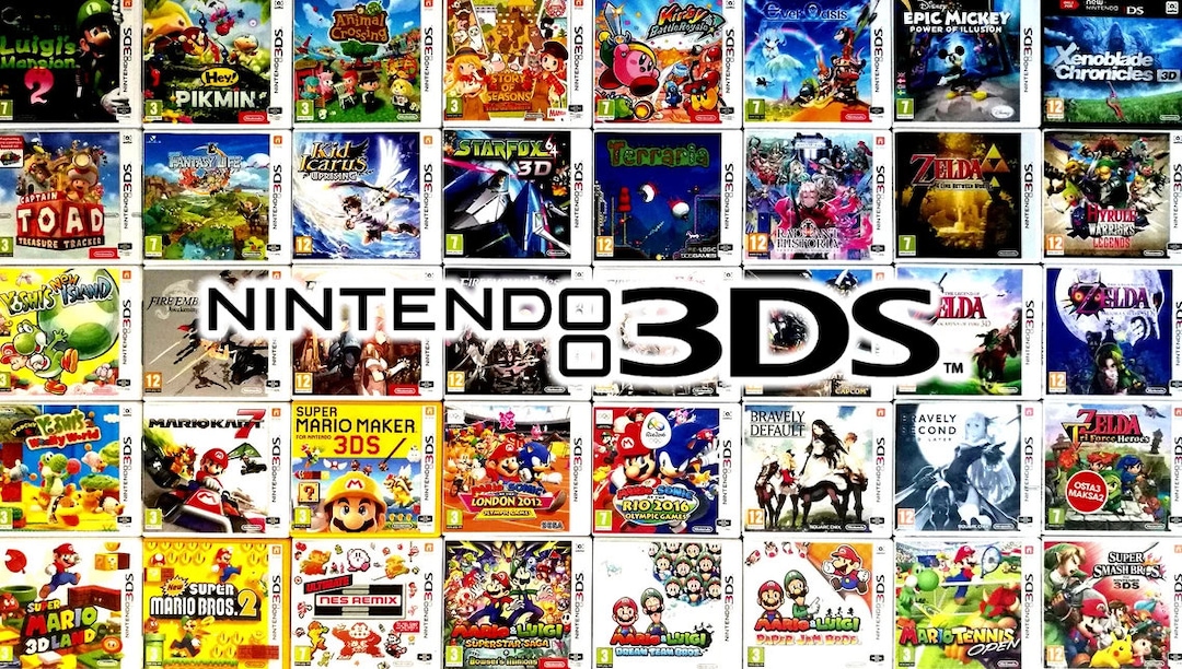 NINTENDO 3DS Custom Replacement Game Storage Case and Art, 100's of ...
