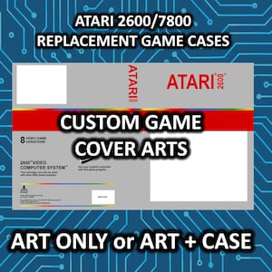 ATARI 2600/7800 VCS カスタム交換用ゲーム収納ケースまたはアートのみ!