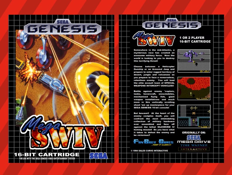 Fantastic! SPECIAL ORDER Mega SWIV Unreleased Sega Genesis Shooter