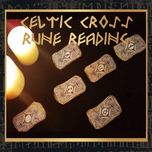 Viking croix celtique Rune lecture - Oracle - Divination - Fortune - orientation - ancien Futhark