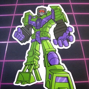 Pegatina de vinilo Devastator - Transformers G1 Decepticon, calcomanía para coche