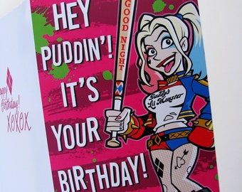 Harley Quinn Card Etsy