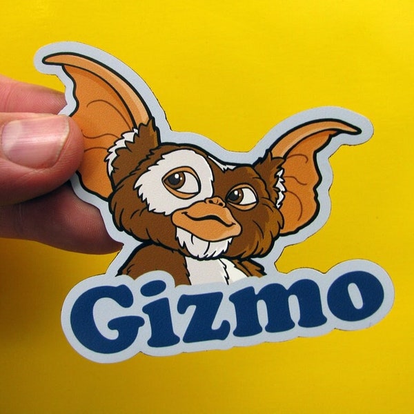 Aimant Gizmo pour réfrigérateur - Aimant Gremlins découpé avec des matrices de film des années 80 pour réfrigérateur, étui d'ordinateur, etc.