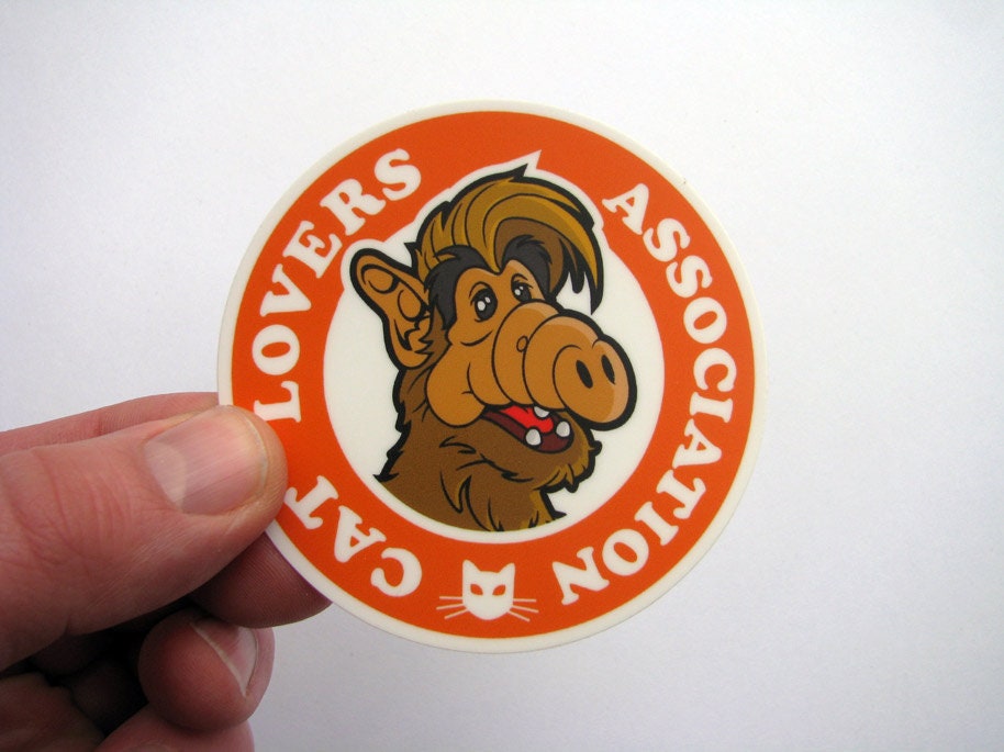 ALF Cat Lovers Association Sticker – 80s Retro TV Die Cut Decal - Etsy