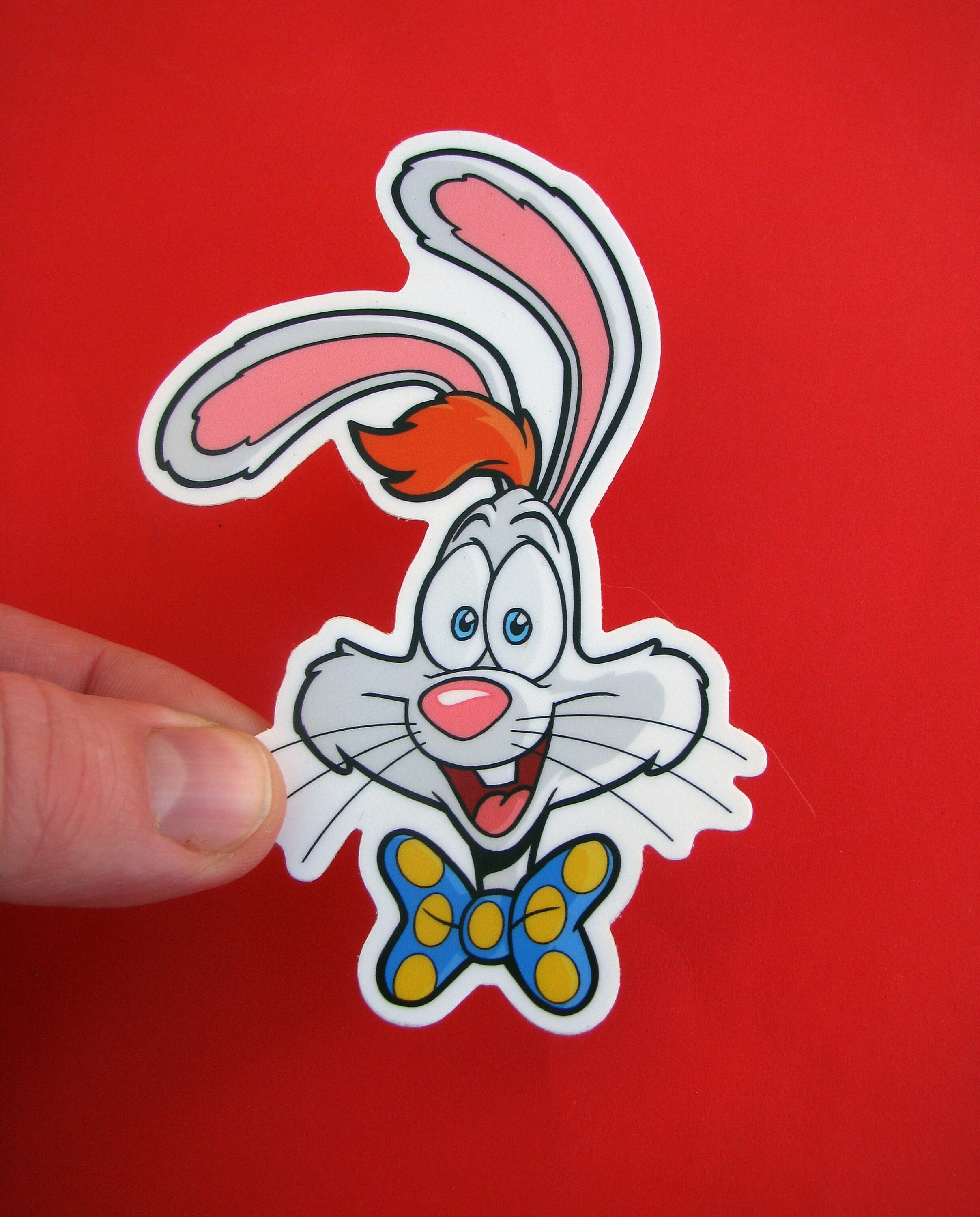 Roger Rabbit Vinyl Sticker - Cartoon Decal for Laptop, Skateboard