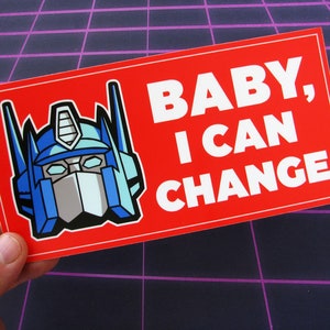 Optimus Prime bumpersticker 7,5" Transformers Autobot grappige sticker voor auto, vrachtwagen, laptop, skateboard enz