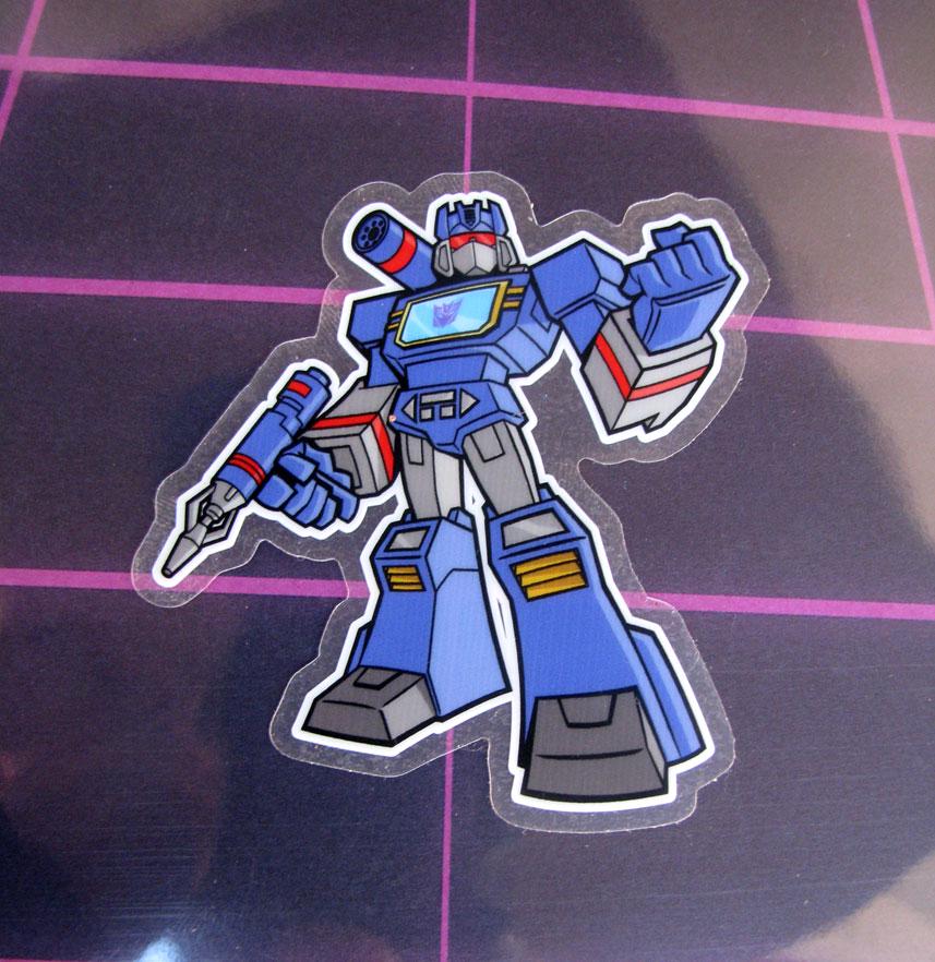 Soundwave Transformers Sticker Transparent Vinyl Decal