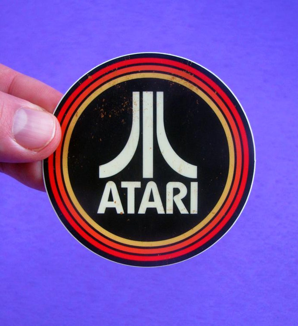 Atari 3ds Sticker ATARI Halos Sticker - Quality Vinyl Logo Decal for Laptop, Skateboard ...