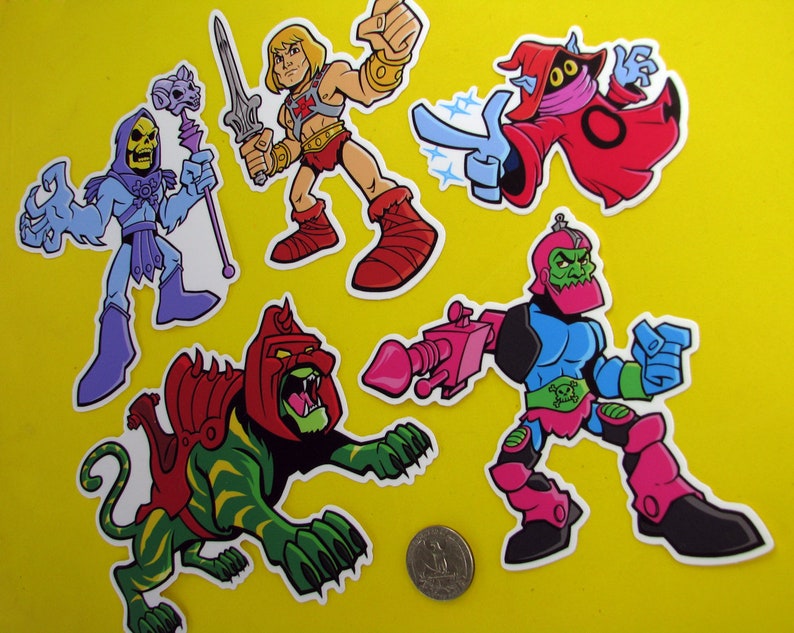 Masters of the Universe Stickers Premium Vinyl Decals | Etsy