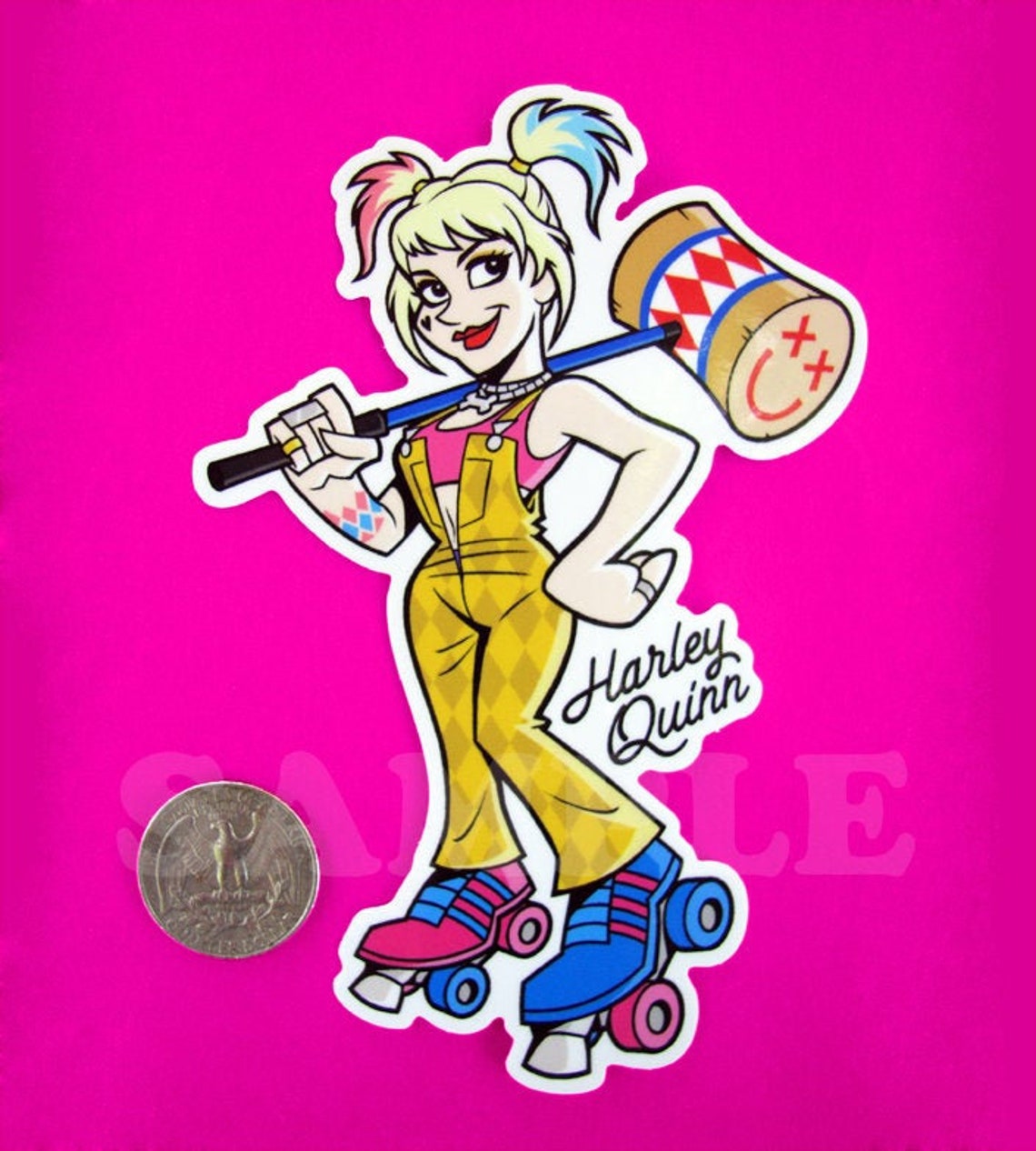 Harley Quinn Birds of Prey Vinyl Sticker Die Cut Decal for Etsy