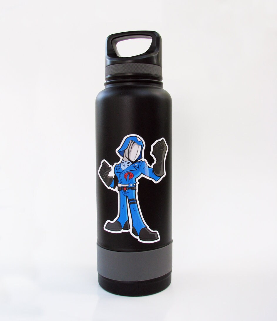 Cobra Commander GI Joe Die-Cut Vinyl Decal Sticker - Chrome Or Color, New