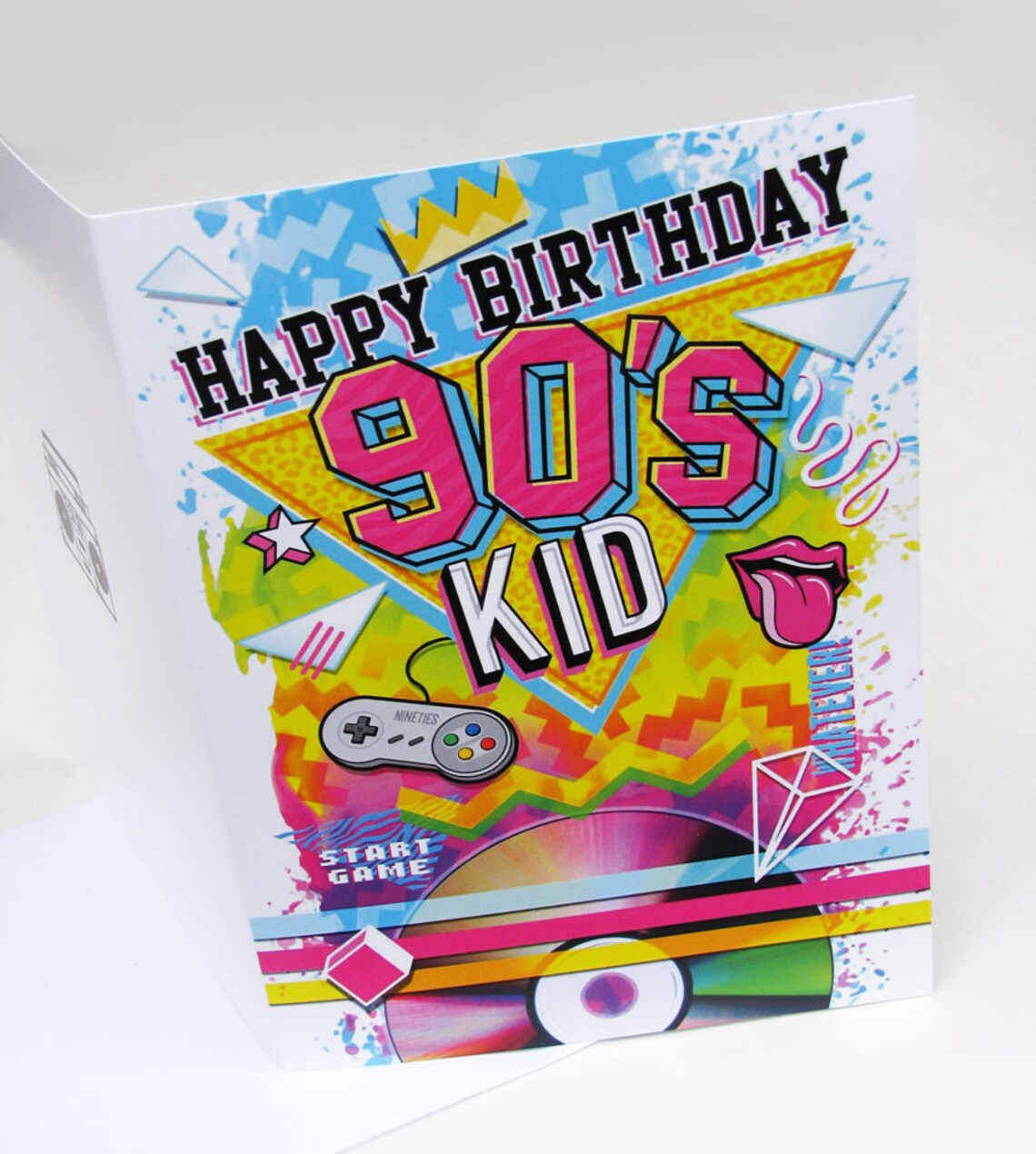 90’s Kid Birthday Card Professional Quality Retro | Etsy