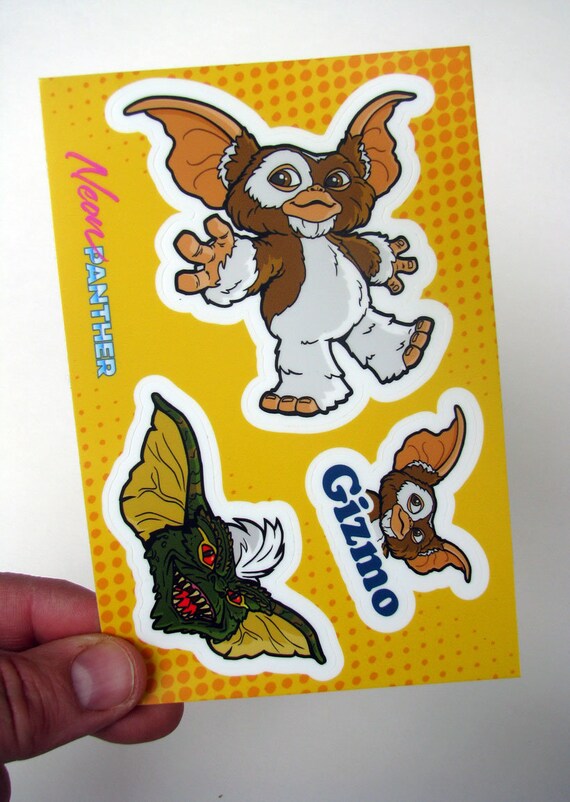 Gizmo Sticker Sheet – 80s Die Cut Decals, Set of 3 - Etsy