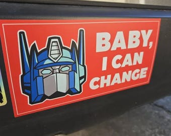 4 Transformers Autobot Cartoon Diecut Bumper Car Window Vinyl Decal Sticker - White