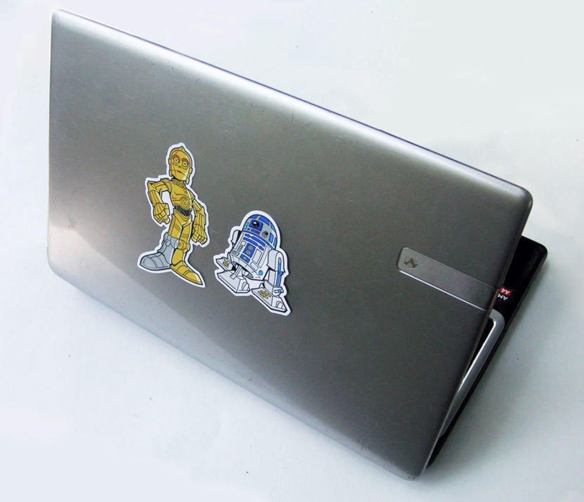 Star Wars Vinyl Sticker Set R2D2 & C3PO Die Cut Premium Etsy Canada