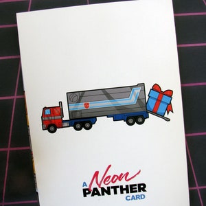 Transformers Birthday Card - Optimus Prime Funny Greeting Card 5" X 7 ...