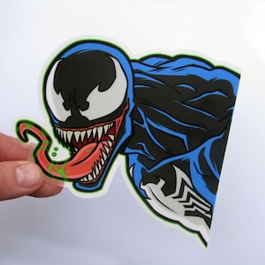 50 Adesivi Di Venom Per Personalizzare Pc, Valigie E Skate: Pacchetto Di Sticker Supereroi Per Bambini E Ragazzi (impermeabili E Riposizionabili)