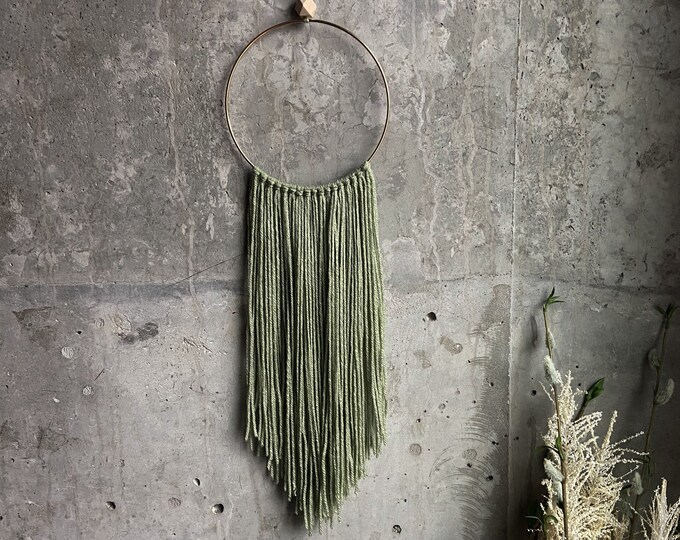 Sage Green Wall Hanging Boho Wall Decor Boho Macrame Wall Etsy