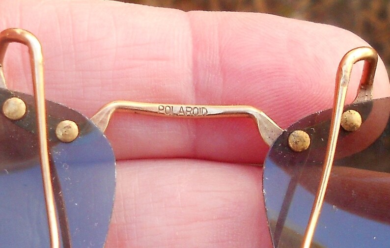 Your Choice of SizeStyle Free Shipping Within the USA Vintage Polaroid Clip On Sunglasses