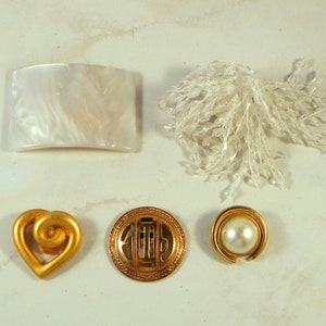 Lot of Clips - Some Are Single Shoe Clips, Some Could Be Scarf or Dress Clips - Use for Crafting or Wearing