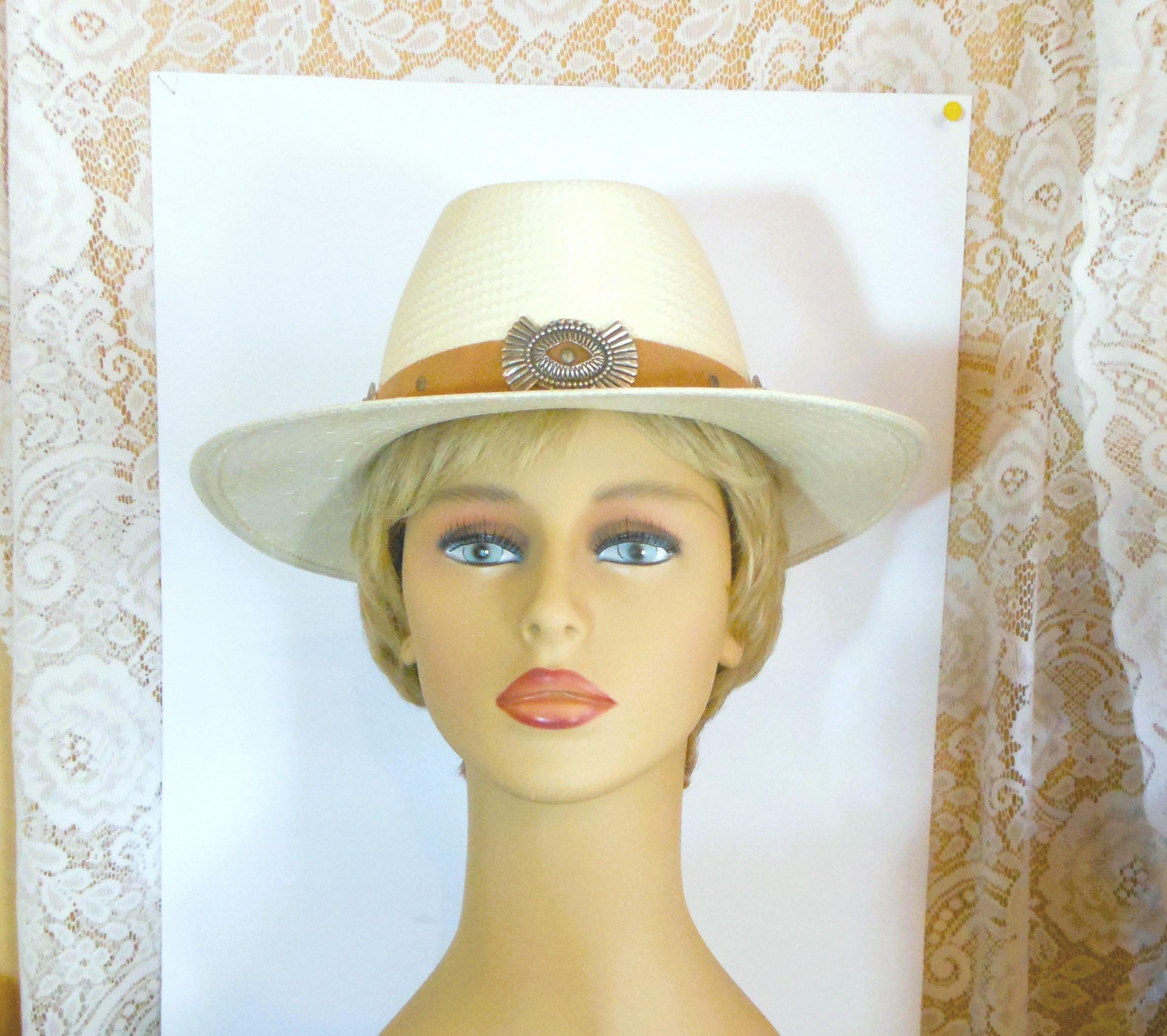Scala Collection Raffia Country Hat Dorfman Pacific Scala Hats Trezza Crocheted Raffia Cowboy  main image 2