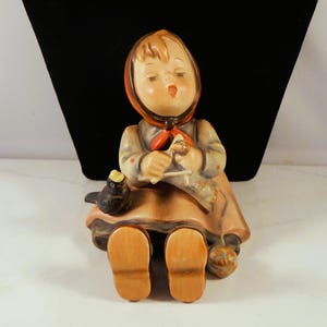 1950&#39;s Vintage Goebel Hummel Figurine &quot;Happy Pastime&quot; #69 TMK-2 - Full Bee - Charming Goebel Figurine - Very Collectible