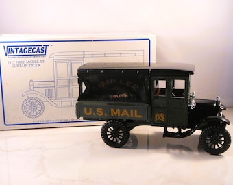 Diecast Vehicle 1917 Ford Model TT Curtain Truck U.S. Mail Made by