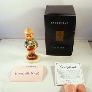 Goebel Hummel &quot;Lucky Charmer&quot; Figurine 2071 TMK-7 With Box & Papers - 3 3/4&quot; Tall - Great Collectible