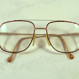 Eyeglass Frames Aviators With Tortoiseshell & Gold Frames - Twin Twist Brand Made in Italy M8037 C0087 - Great Frames For Him