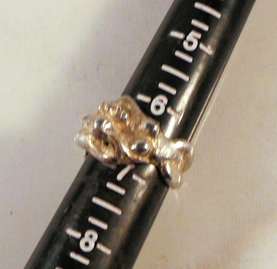 Handmade Unique Sterling Silver Ring Showing Two … - image 9