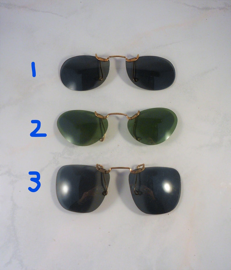 Your Choice of SizeStyle Free Shipping Within the USA Vintage Polaroid Clip On Sunglasses